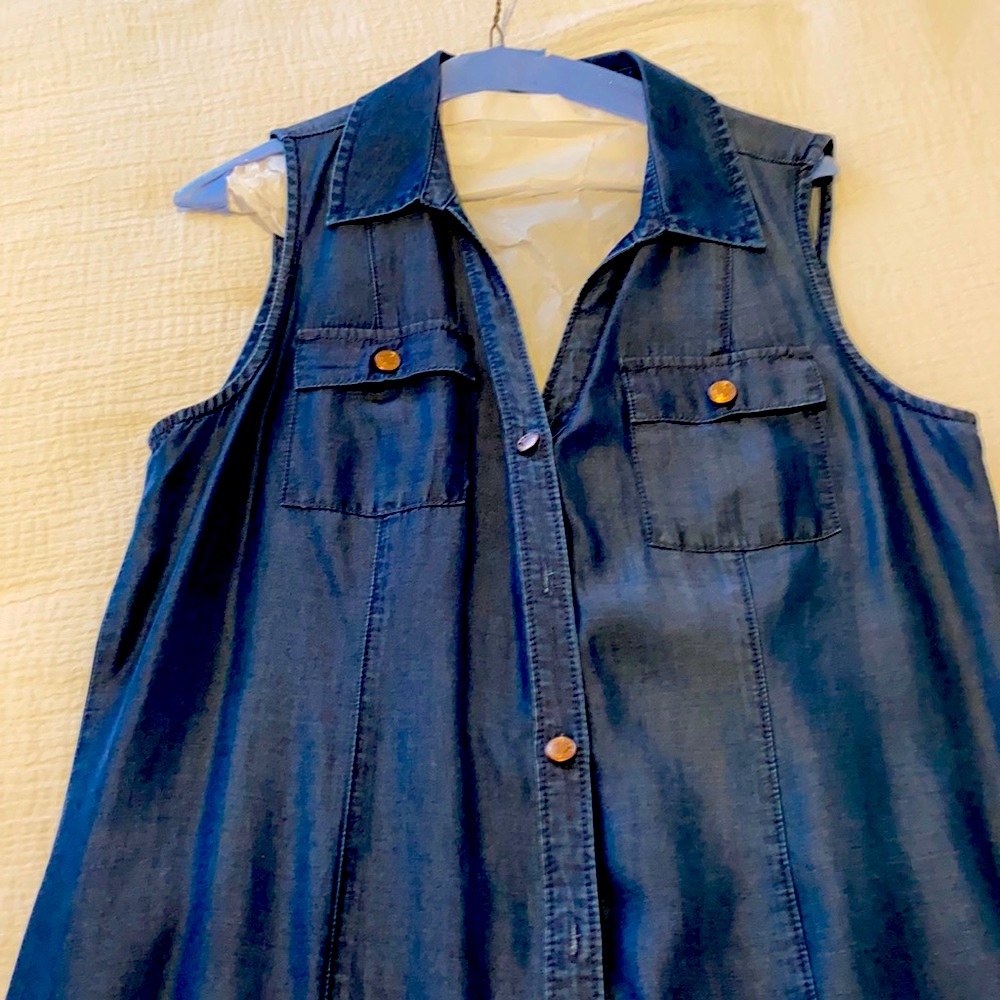 Denim maxi dress